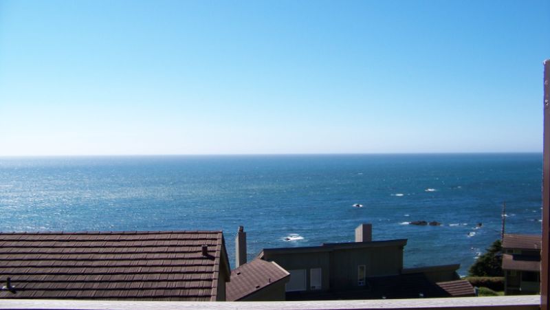 Balcony view of ocean