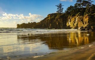 One of the secluded beaches on the Oregon Coast